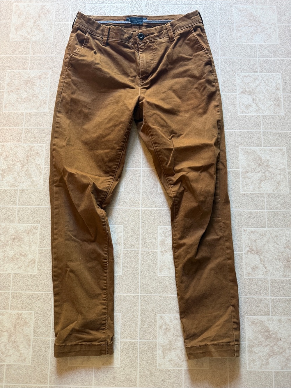 Men's Casual Straight Chino Pants - Brown Aeropostale